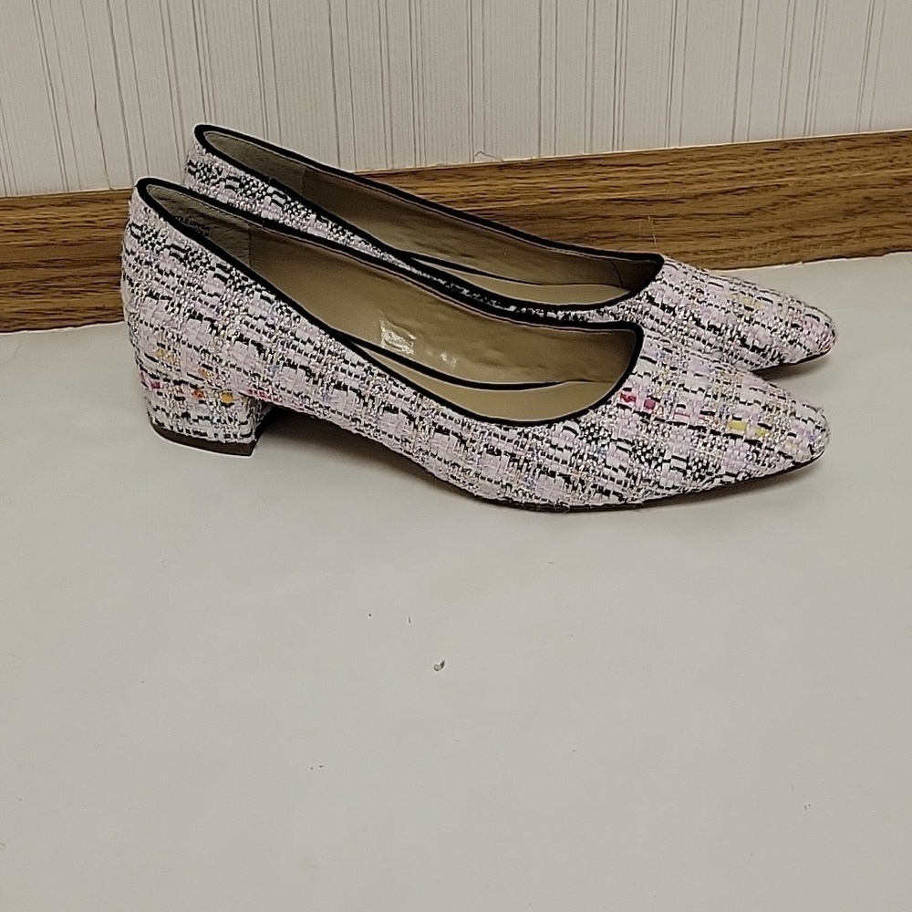 Ann Taylor, women's tweed 1" heel pumps sz 7office old money business